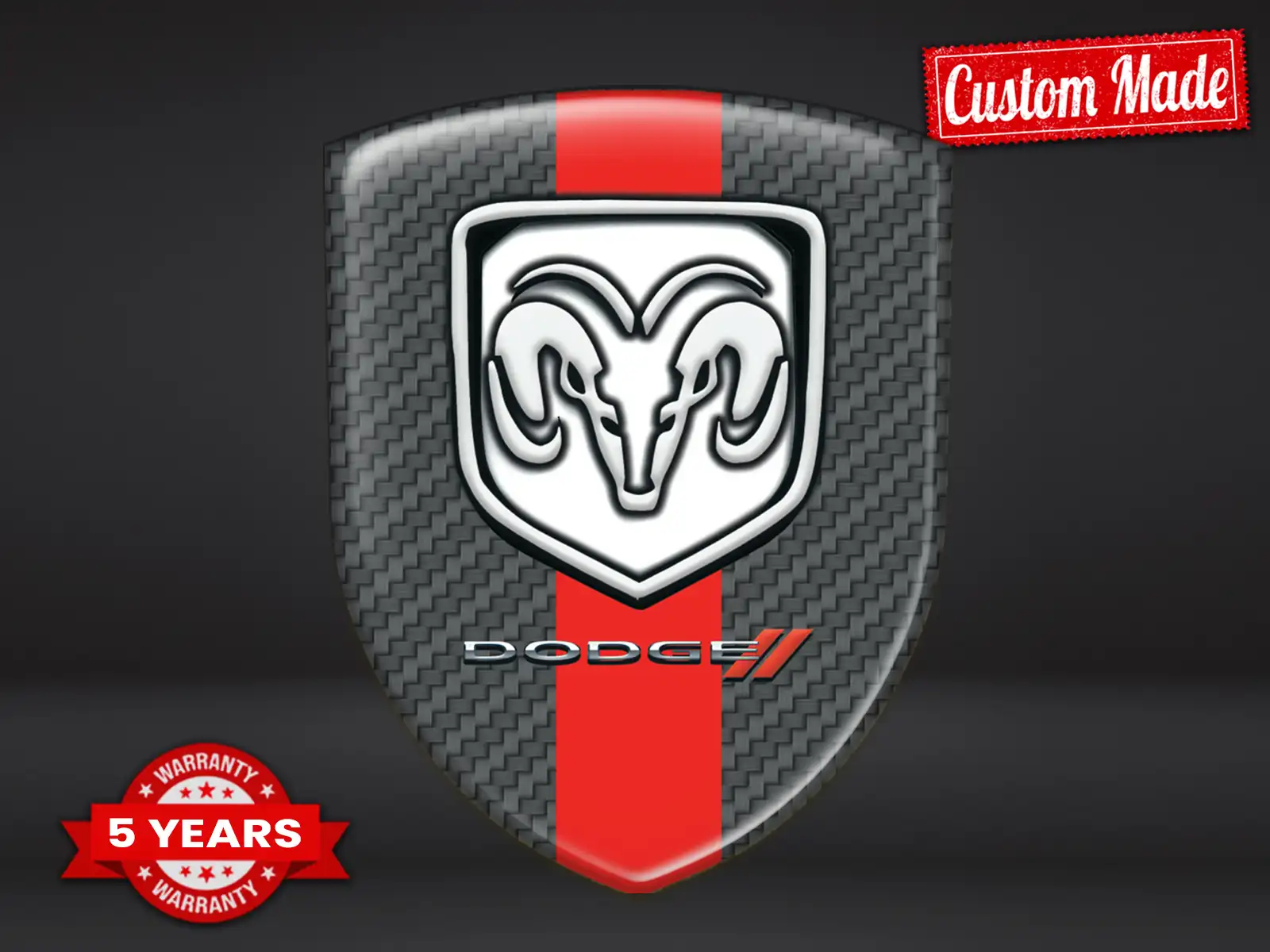 Dodge Etiquetas Negocio Resistentes Limitadas Con Estilo